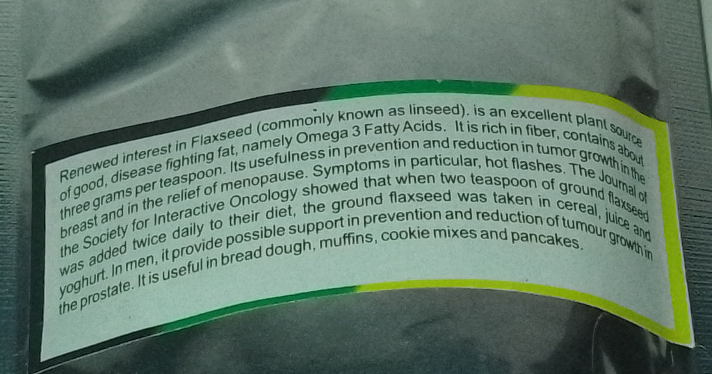 GROUND FLAX SEED 70g (LINSEED)
